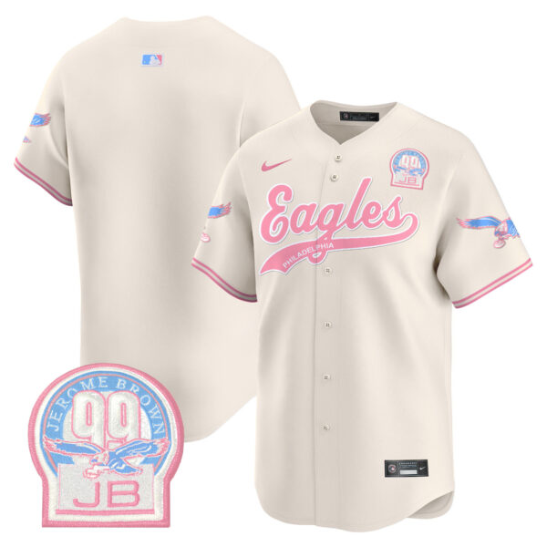 Unisex Eagles Bubblegum Pink Vapor Premier Limited Jersey - All Stitched - Image 30