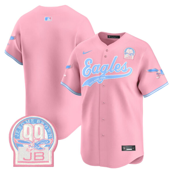 Unisex Eagles Bubblegum Pink Vapor Premier Limited Jersey - All Stitched - Image 10