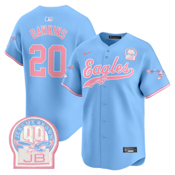 Unisex Eagles Bubblegum Pink Vapor Premier Limited Jersey - All Stitched - Image 16