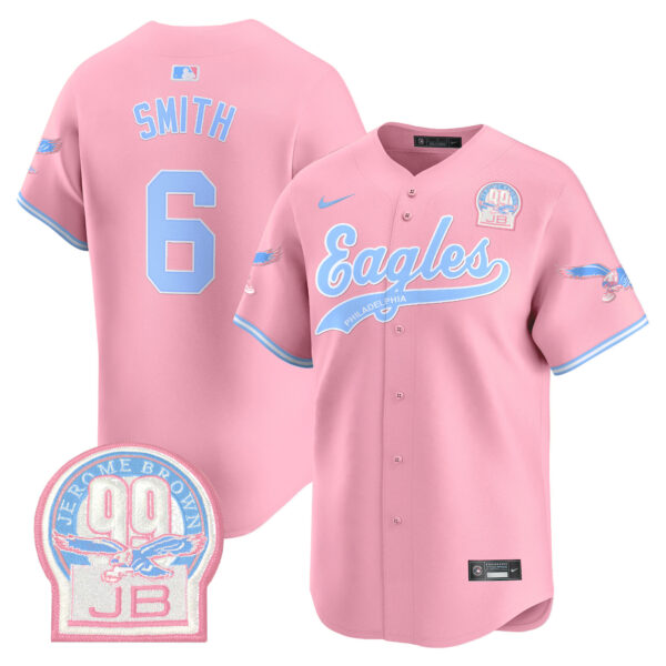 Unisex Eagles Bubblegum Pink Vapor Premier Limited Jersey - All Stitched - Image 3