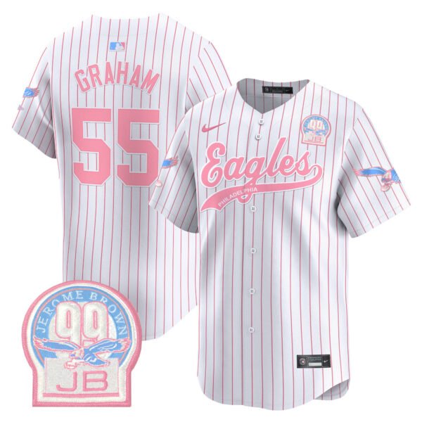 Unisex Eagles Bubblegum Pink Vapor Premier Limited Jersey - All Stitched - Image 35