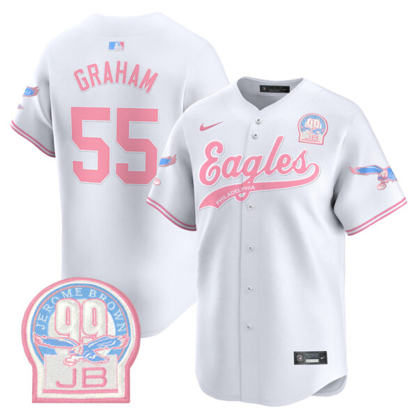 Unisex Eagles Bubblegum Pink Vapor Premier Limited Jersey - All Stitched - Image 45