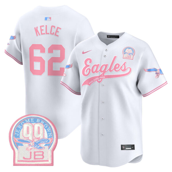 Unisex Eagles Bubblegum Pink Vapor Premier Limited Jersey - All Stitched - Image 48