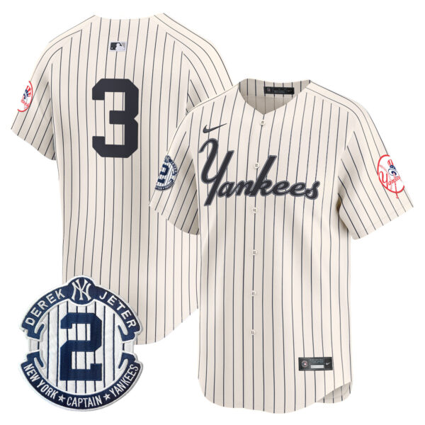 Men's Yankees Throwback Vapor Premier Limited Jersey V2 - All Stitched - Image 3