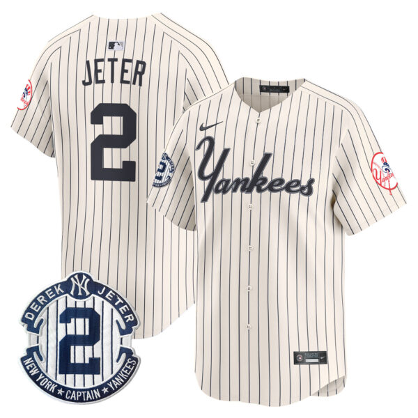Men's Yankees Throwback Vapor Premier Limited Jersey - All Stitched - Image 4