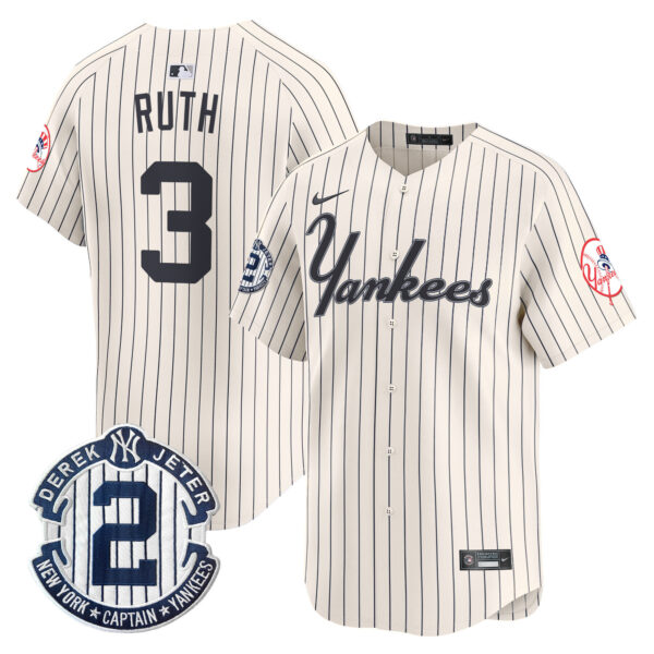 Men's Yankees Throwback Vapor Premier Limited Jersey - All Stitched - Image 3