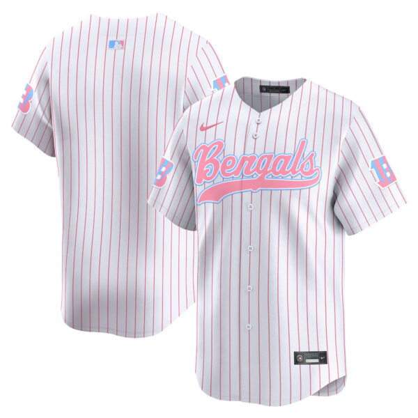 Unisex Bengals Bubblegum Pink Vapor Premier Limited Jersey - All Stitched - Image 24