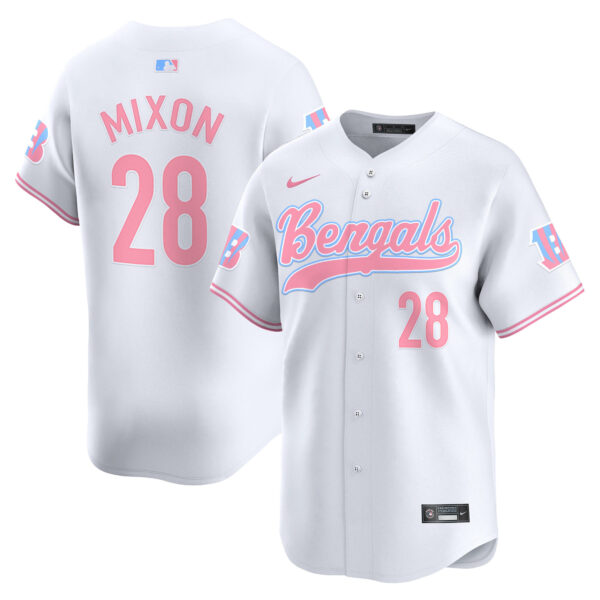 Unisex Bengals Bubblegum Pink Vapor Premier Limited Jersey - All Stitched - Image 28