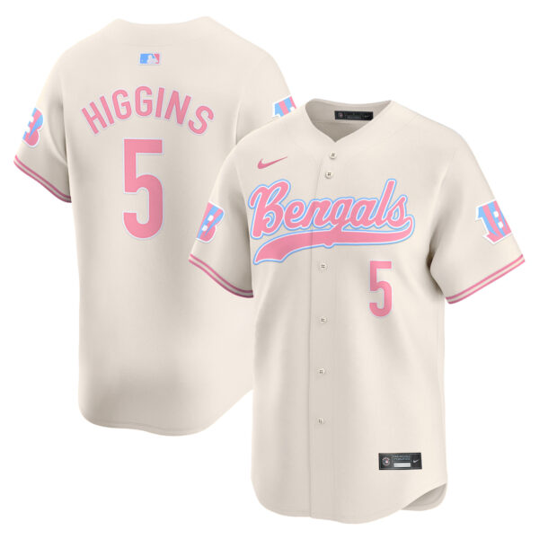 Unisex Bengals Bubblegum Pink Vapor Premier Limited Jersey - All Stitched - Image 17