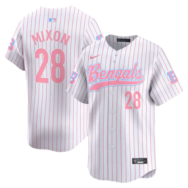 Unisex Bengals Bubblegum Pink Vapor Premier Limited Jersey - All Stitched - Image 22