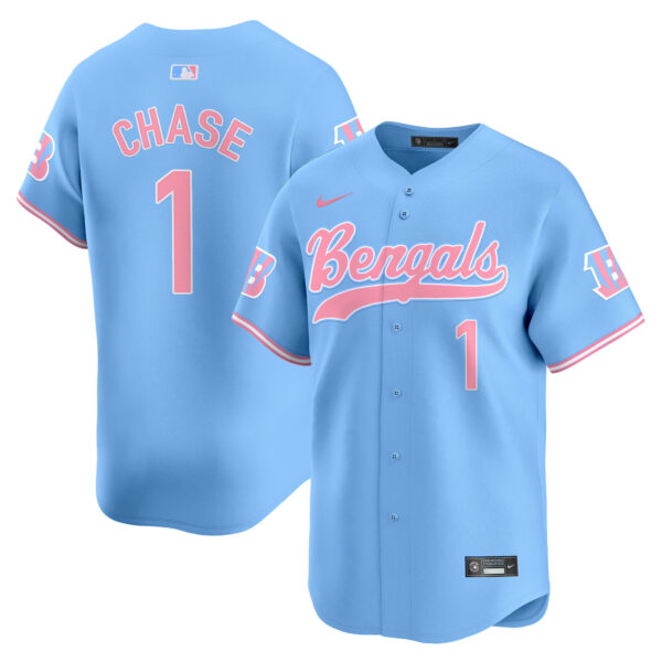 Unisex Bengals Bubblegum Pink Vapor Premier Limited Jersey - All Stitched - Image 8
