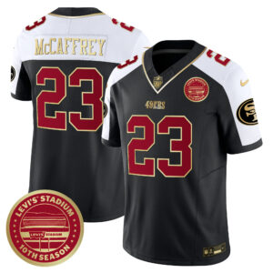 Men's 49ers Levi's Stadium 10th Season Patch Vapor Limited Jersey - All Stitched