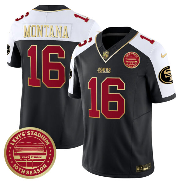 Men's 49ers Levi's Stadium 10th Season Patch Vapor Limited Jersey - All Stitched - Image 8