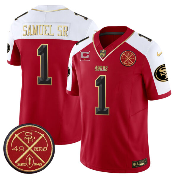 Men's 49ers Est.1946 Patch Vapor Limited Jersey V2 - All Stitched - Image 32