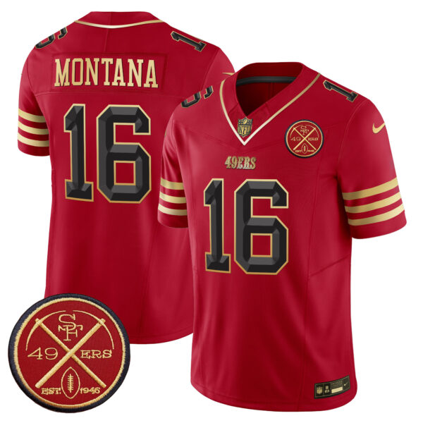 Men's 49ers Est.1946 Patch Vapor Limited Jersey V2 - All Stitched - Image 18