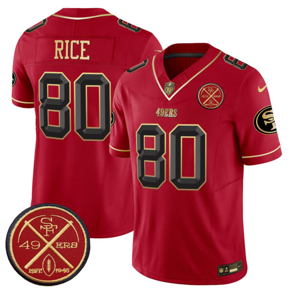 Men's 49ers Est.1946 Patch Vapor Limited Jersey V2 - All Stitched - Image 26