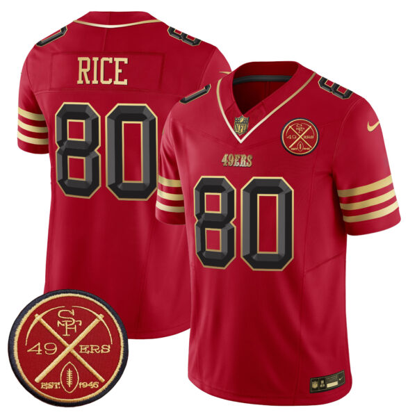 Men's 49ers Est.1946 Patch Vapor Limited Jersey V2 - All Stitched - Image 16