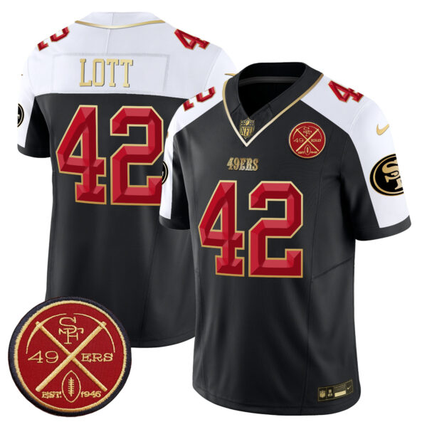 Men's 49ers Est.1946 Patch Vapor Limited Jersey V2 - All Stitched - Image 9