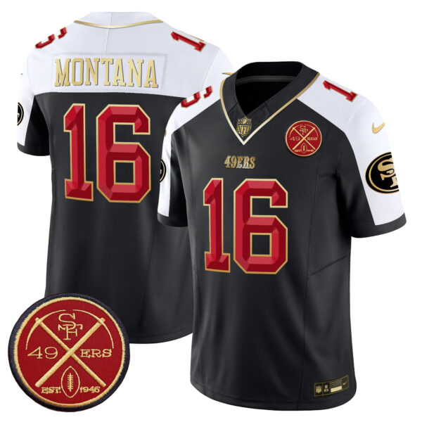 Men's 49ers Est.1946 Patch Vapor Limited Jersey V2 - All Stitched - Image 8
