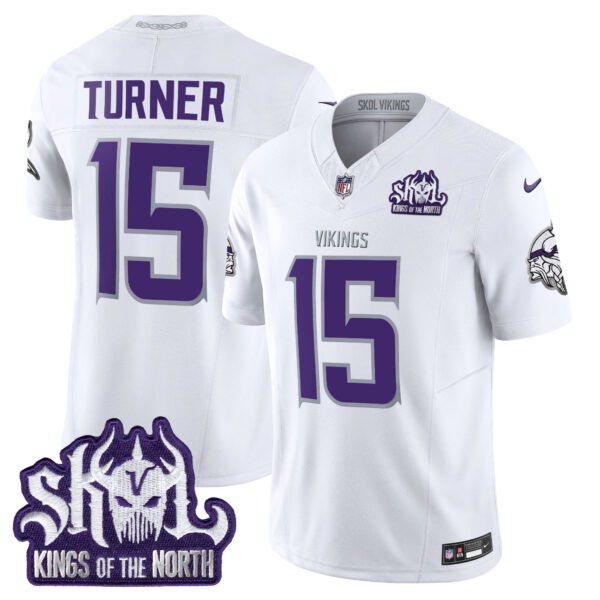 Men's Minnesota Vikings 2025 Winter Warrior Skol Patch Vapor Limited Jersey - All Stitched - Image 4