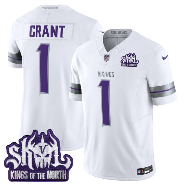 Men's Minnesota Vikings 2025 Winter Warrior Skol Patch Vapor Limited Jersey - All Stitched - Image 15