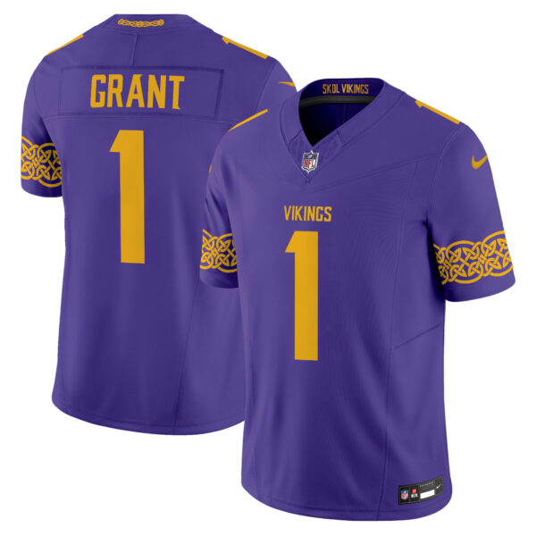 Men's Minnesota Vikings Nordic Pattern Vapor Limited Jersey - All Stitched - Image 5