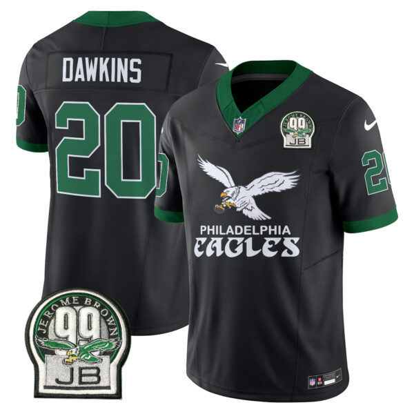 Men's Eagles Kelly Green Vapor Limited Jersey V5 - All Stitched - Image 37