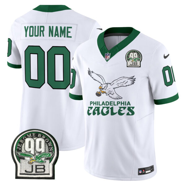 Eagles Kelly Green Vapor Limited Custom Jersey V5 - All Stitched - Image 4
