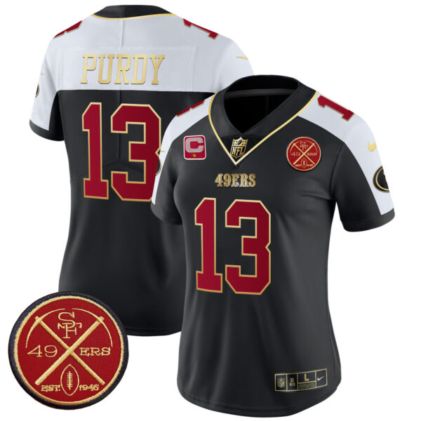 Women's 49ers Est.1946 Patch Vapor Limited Jersey - All Stitched - Image 3
