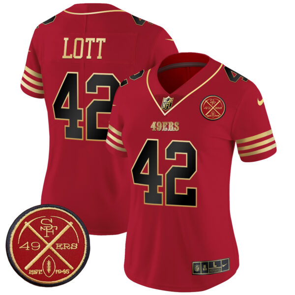 Women's 49ers Est.1946 Patch Vapor Limited Jersey - All Stitched - Image 19