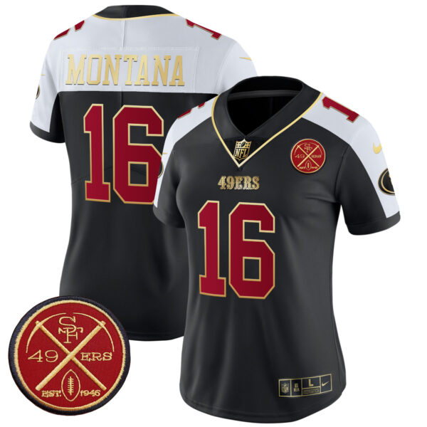 Women's 49ers Est.1946 Patch Vapor Limited Jersey - All Stitched - Image 8