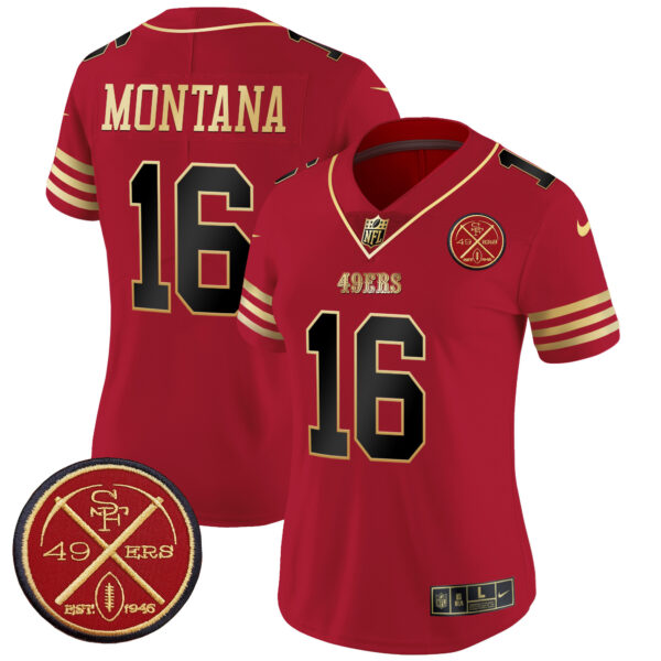 Women's 49ers Est.1946 Patch Vapor Limited Jersey - All Stitched - Image 18
