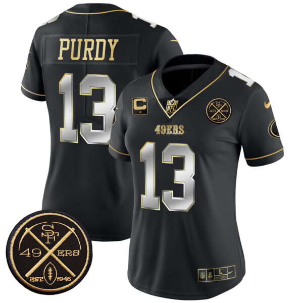 Women's 49ers Est.1946 Patch Vapor Limited Jersey - All Stitched - Image 33