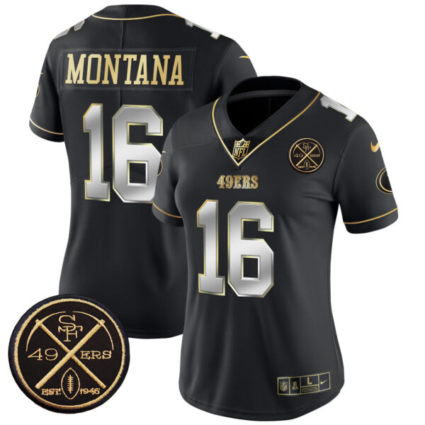 Women's 49ers Est.1946 Patch Vapor Limited Jersey - All Stitched - Image 38