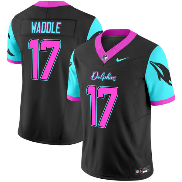 Men's Dolphins "Miami Vice" Vapor Limited Jersey - All Stitched - Image 2