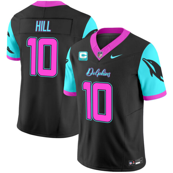 Men's Dolphins "Miami Vice" Vapor Limited Jersey - All Stitched - Image 3