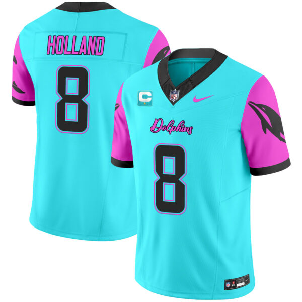 Men's Dolphins "Miami Vice" Vapor Limited Jersey - All Stitched - Image 12