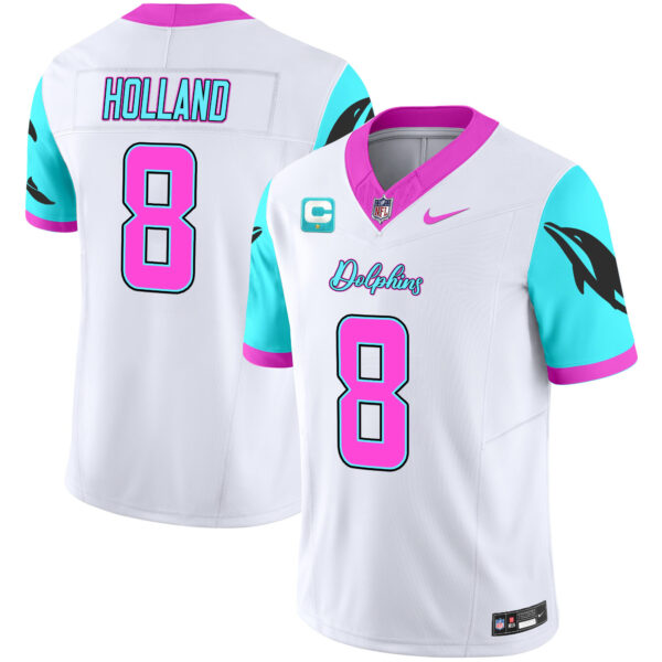 Men's Dolphins "Miami Vice" Vapor Limited Jersey - All Stitched - Image 28
