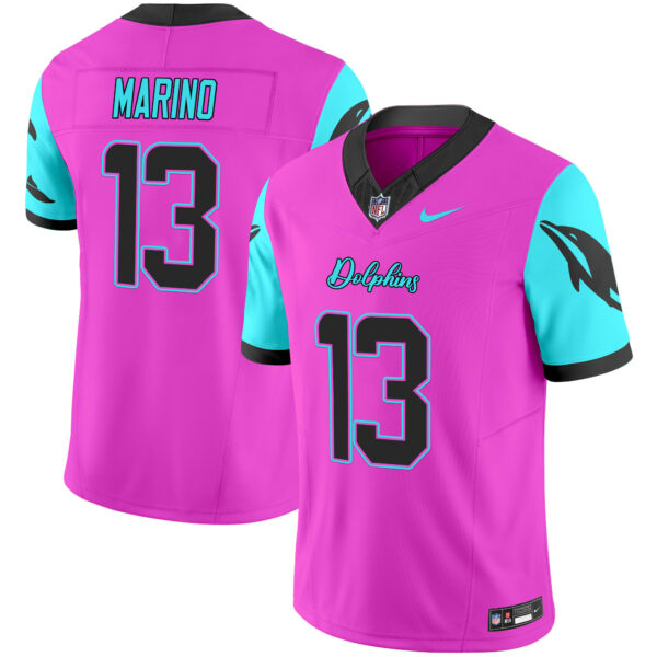 Men's Dolphins "Miami Vice" Vapor Limited Jersey - All Stitched - Image 21