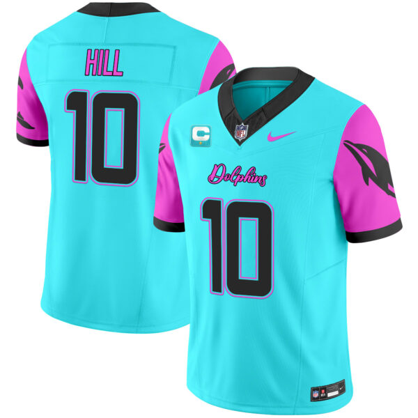 Men's Dolphins "Miami Vice" Vapor Limited Jersey - All Stitched - Image 11