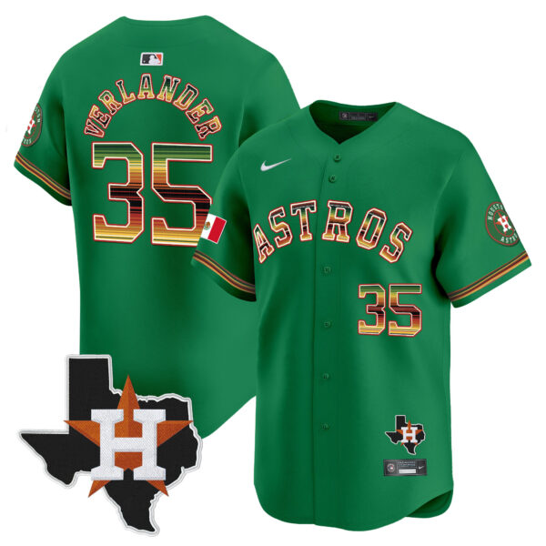 Men's Houston Astros Mexico Traditional Style Vapor Premier Limited Jersey - All Stitched - Image 37