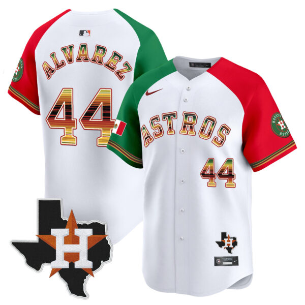 Men's Houston Astros Mexico Traditional Style Vapor Premier Limited Jersey - All Stitched - Image 56