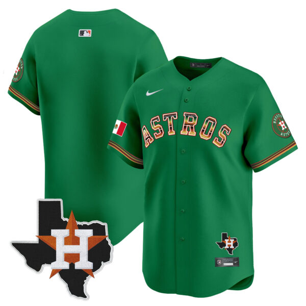 Men's Houston Astros Mexico Traditional Style Vapor Premier Limited Jersey - All Stitched - Image 40