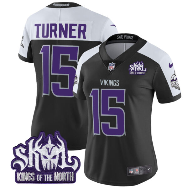 Women's Minnesota Vikings 2024 Winter Warrior Skol Patch Vapor Limited Jersey - All Stitched - Image 22