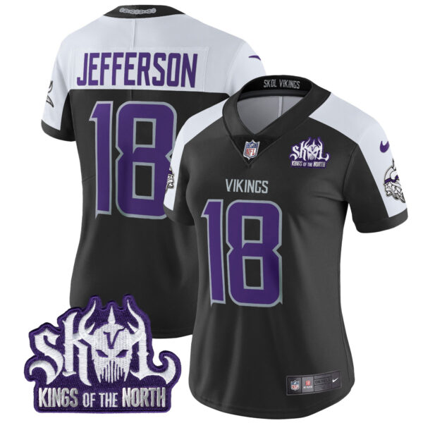 Women's Minnesota Vikings 2024 Winter Warrior Skol Patch Vapor Limited Jersey - All Stitched - Image 21