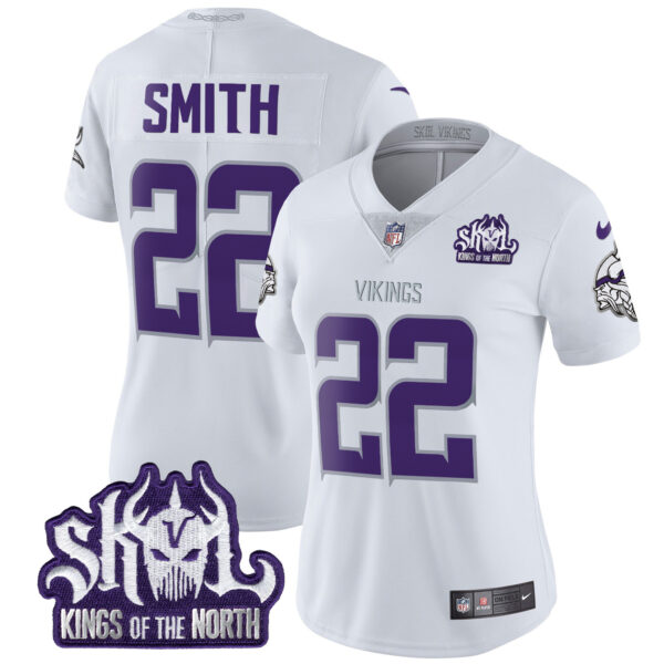 Women's Minnesota Vikings 2024 Winter Warrior Skol Patch Vapor Limited Jersey - All Stitched - Image 7