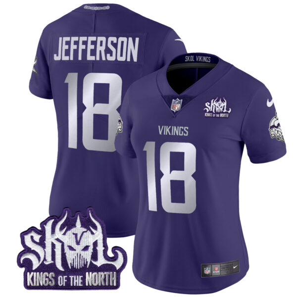Women's Minnesota Vikings 2024 Winter Warrior Skol Patch Vapor Limited Jersey - All Stitched - Image 39