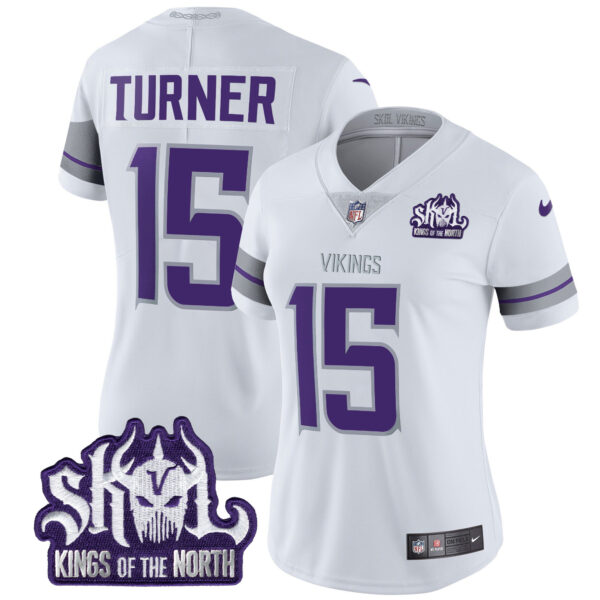 Women's Minnesota Vikings 2024 Winter Warrior Skol Patch Vapor Limited Jersey - All Stitched - Image 13