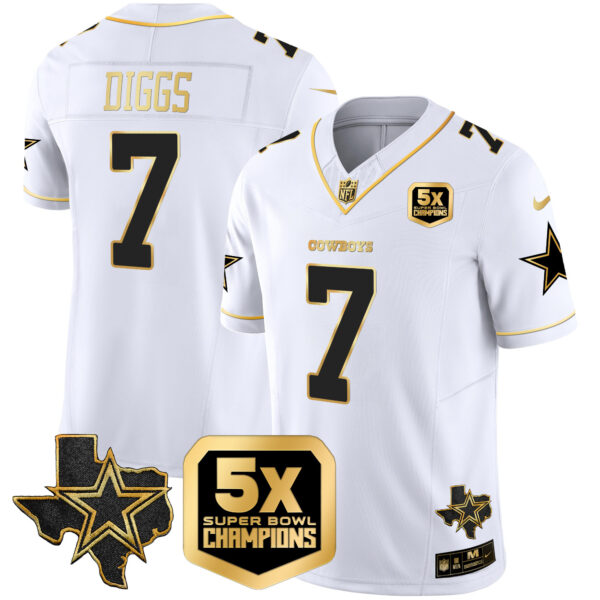 Men's Cowboys 5x Super Bowl Champions Vapor Limited Jersey - All Stitched - Image 18