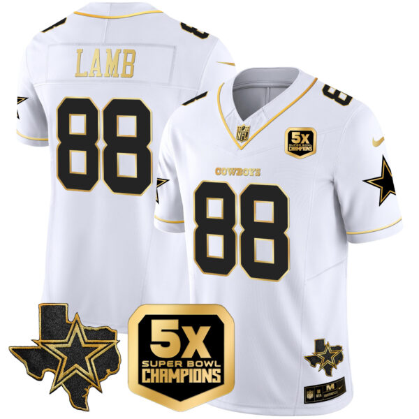 Men's Cowboys 5x Super Bowl Champions Vapor Limited Jersey - All Stitched - Image 17